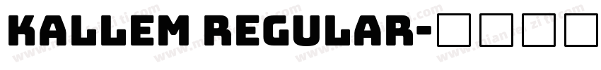 Kallem Regular字体转换